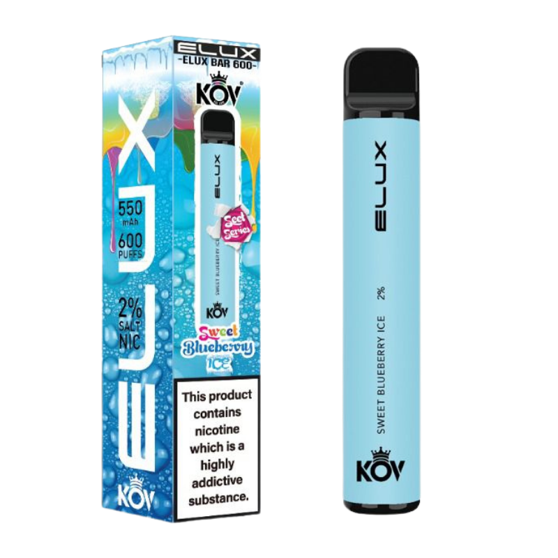 Sweet Blueberry Ice By Elux Bar Disposable Vape