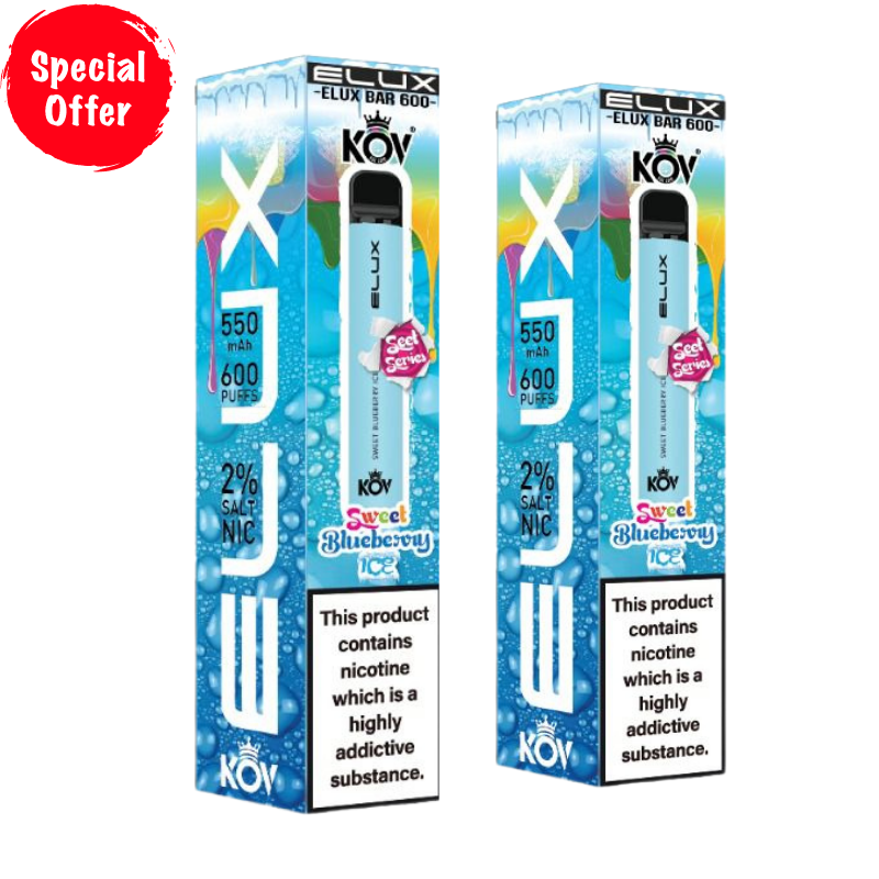 Sweet Blueberry Ice By Elux Bar Disposable Vape