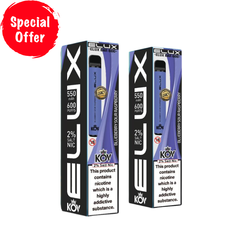 Blueberry Sour Raspberry By Elux Bar Disposable Vape