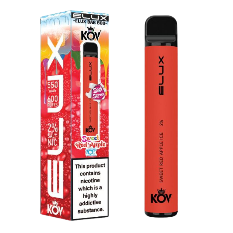 Sweet Red Apple Ice By Elux Bar Disposable Vape