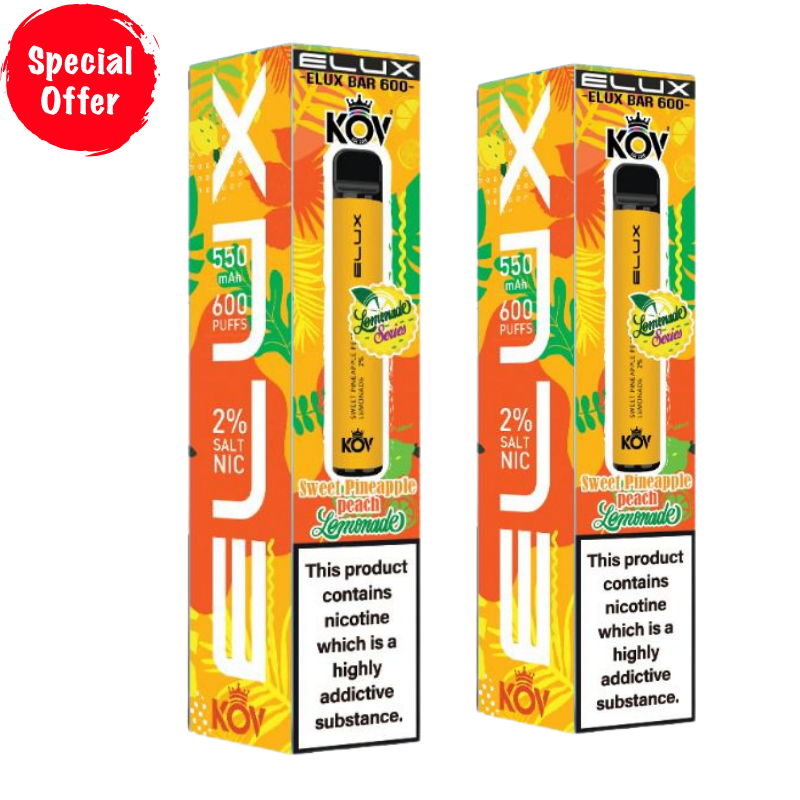 Sweet Pineapple Peach Lemonade By Elux Bar Disposable Vape