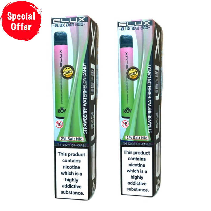 Strawberry Watermelon Candy By Elux Bar Disposable Vape