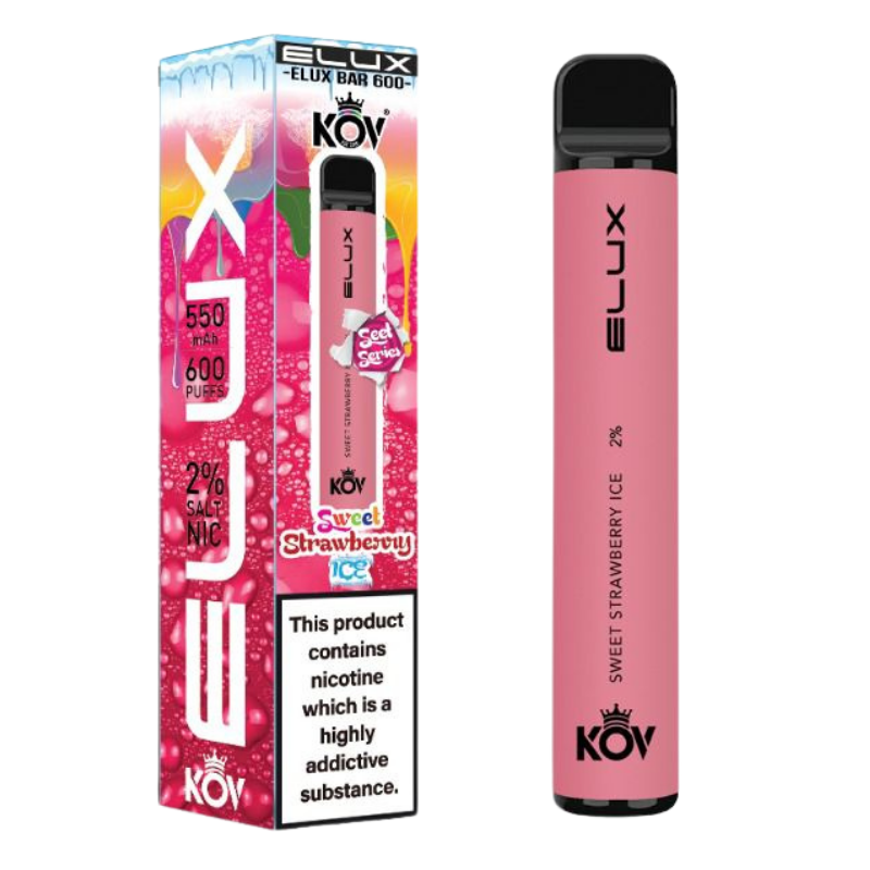 Sweet Strawberry Ice By Elux Bar Disposable Vape