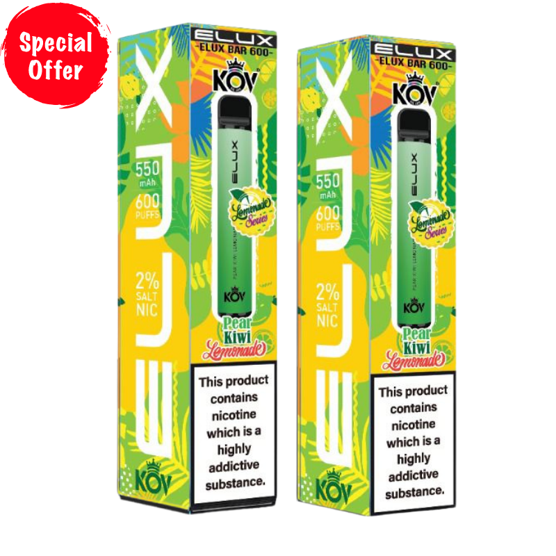 Pear Kiwi Lemonade By Elux Bar Disposable Vape