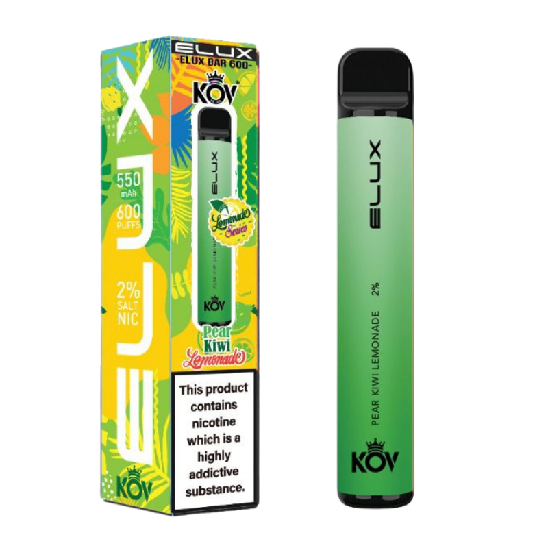 Pear Kiwi Lemonade By Elux Bar Disposable Vape