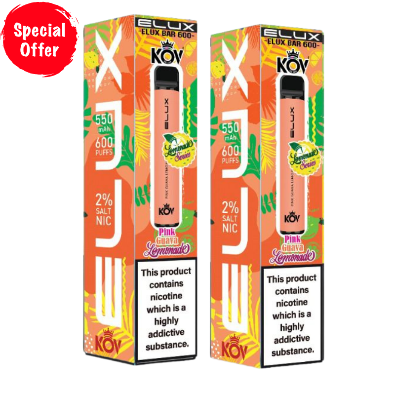 Pink Guava Lemonade By Elux Bar Disposable Vape