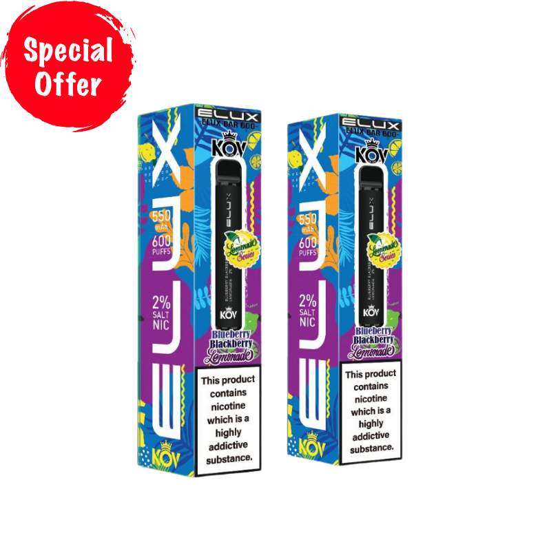 Blueberry Blackberry Lemonade By Elux Bar Disposable Vape