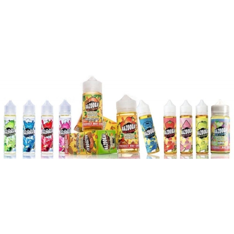 Bazooka Sour Straws E-Liquid 100ml Short Fill