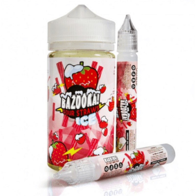 Bazooka Sour Straws E-Liquid 100ml Short Fill