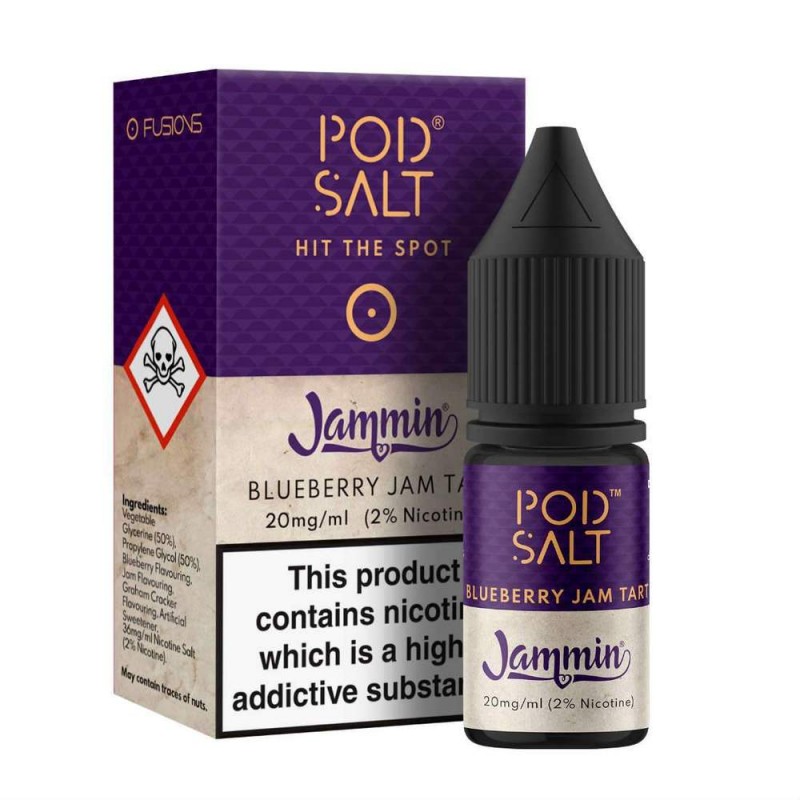 Pod Salt Fusions Jammin Blueberry Jam Tart Nic Sal...