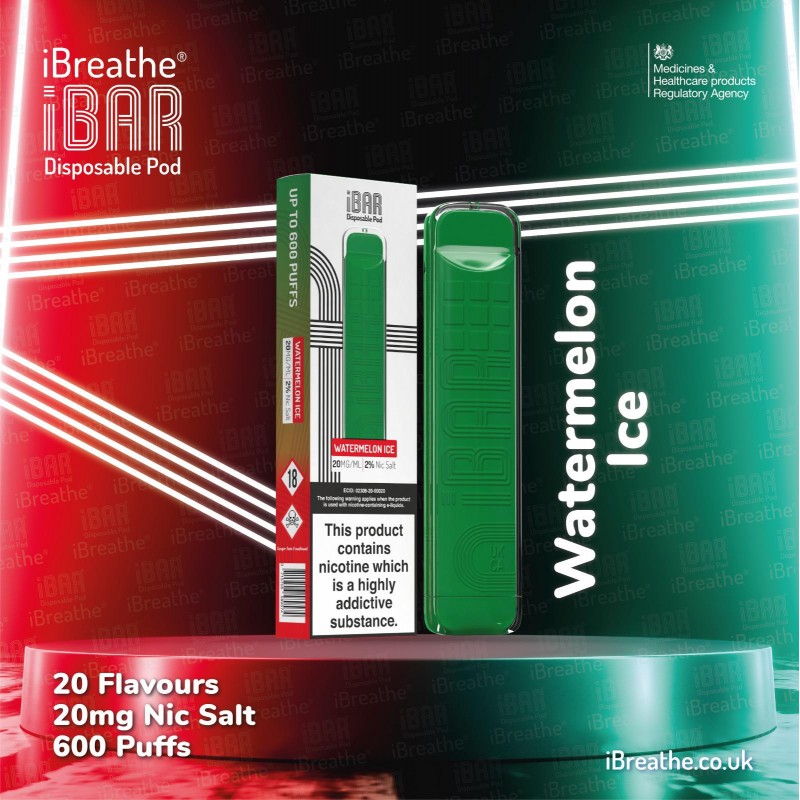 i-Breathe i-Bar Disposable Pod 600 Puff 10 pack