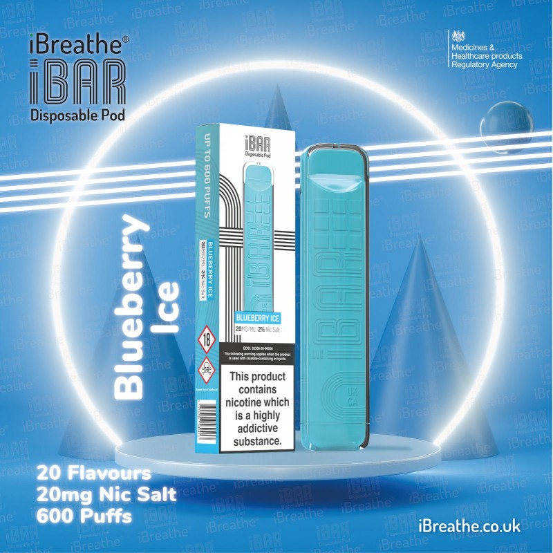 i-Breathe i-Bar Disposable Pod 600 Puff 10 pack