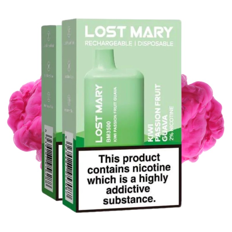 LOST MARY 3500 Puffs Kiwi PassionFruit Guava Flavour Bar