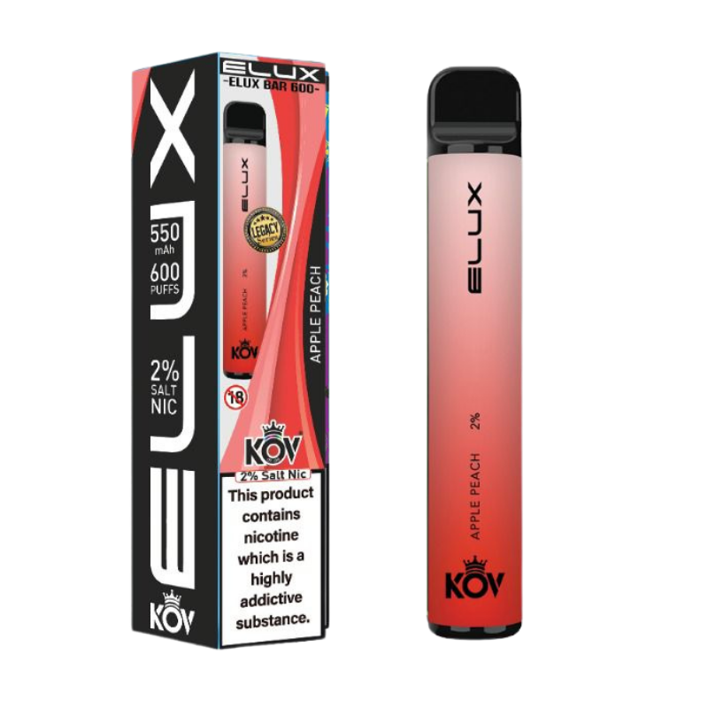 Apple Peach By Elux Bar Disposable Vape